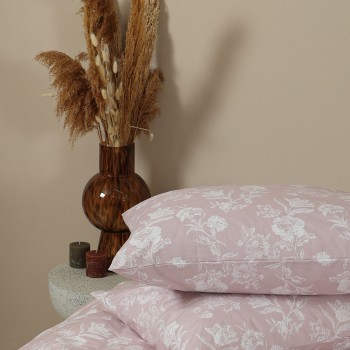 Μαξιλαροθήκη Menta Εμπριμέ 340 Lila 50x70