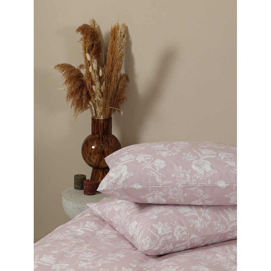 Μαξιλαροθήκη Menta Εμπριμέ 340 Lila 50x70