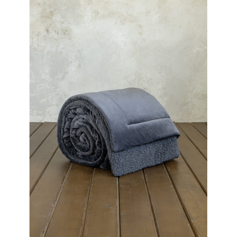 Nima Home Κουβέρτα/Πάπλωμα Γίγας 240x260 - Nuan Dark Gray Γκρι   240x260
