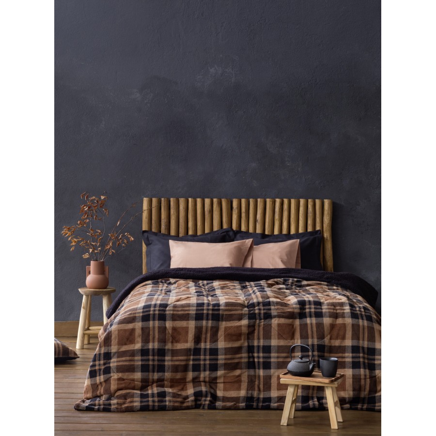 Nima Home Κουβέρτα/Πάπλωμα Μονό 160x220 - Madum Καφέ   160x220