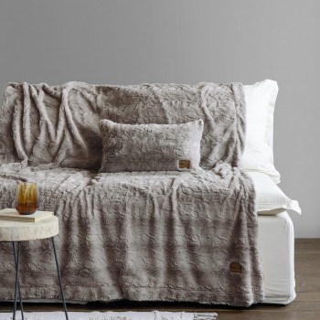 Nima Home Κουβέρτα καναπέ 130x170 - Velure Cigar Beige Μπεζ