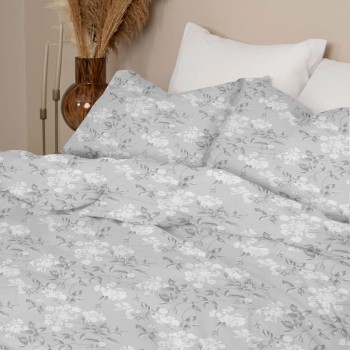 Μαξιλαροθήκη Menta Εμπριμέ 360 Grey 50x70