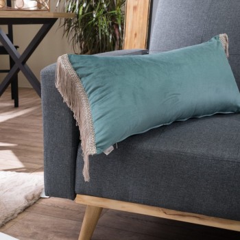 Μαξιλαροθήκη Velvet 15 Με Κρόσι (30x60cm) - 30x60cm