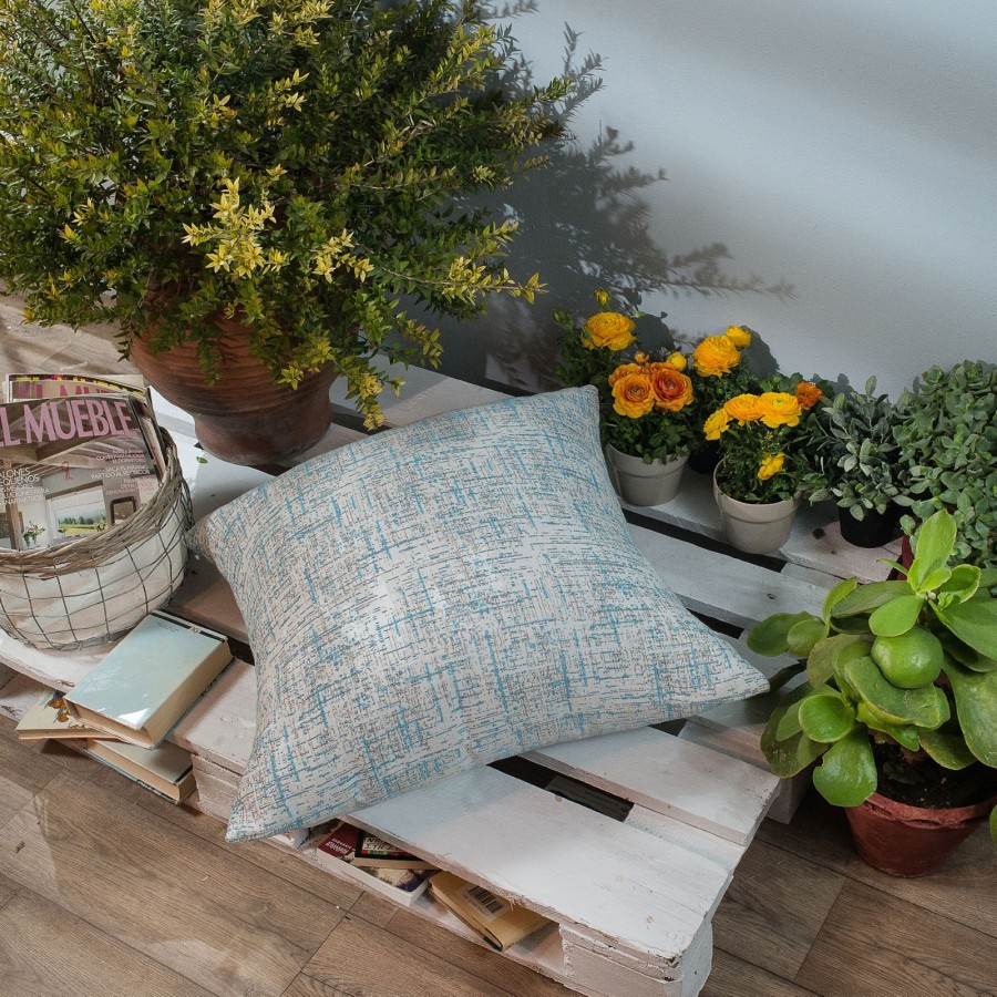 Μαξιλαροθήκη Positano 05 - 65x65cm δαπέδου με γέμιση