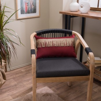 Μαξιλαροθήκη Velvet 10 Με Κρόσι - 30x50cm με γέμιση