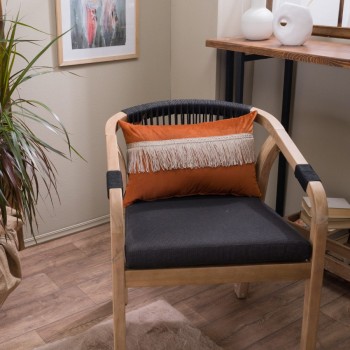 Μαξιλαροθήκη Velvet 05 Με Κρόσι - 45x45cm