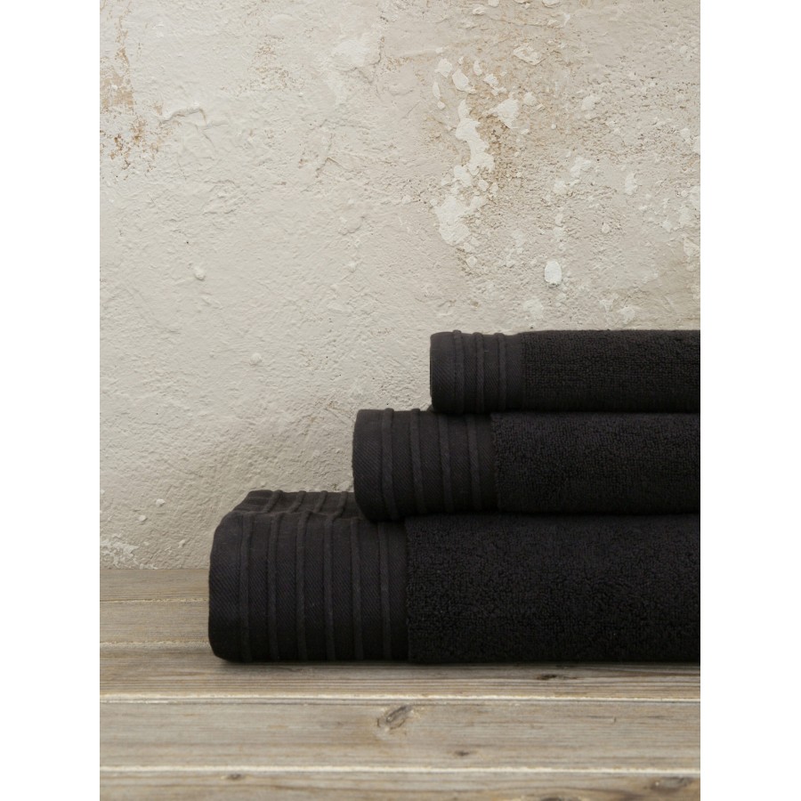 Nima Home Πετσέτα 50x100 Feel Fresh - Total Black Μαύρο