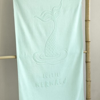 Nima Kids Πετσέτα Θαλάσσης 70x140 - Little Mermaid Jacquard Τιρκουάζ