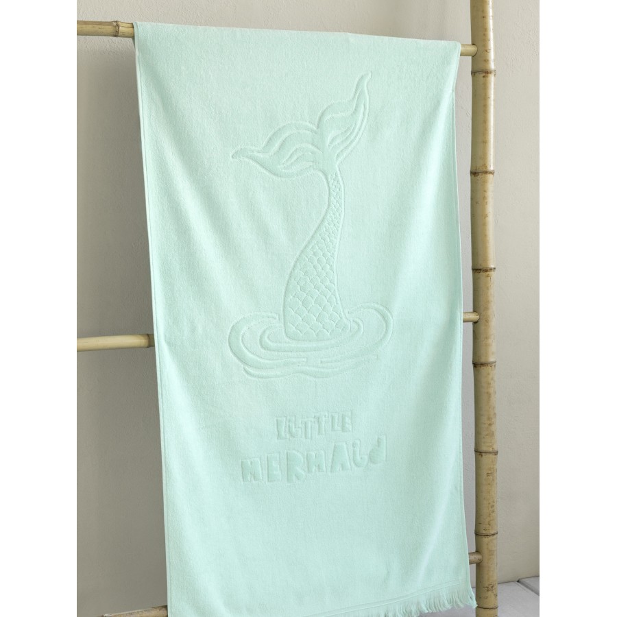 Nima Kids Πετσέτα Θαλάσσης 70x140 - Little Mermaid Jacquard Τιρκουάζ