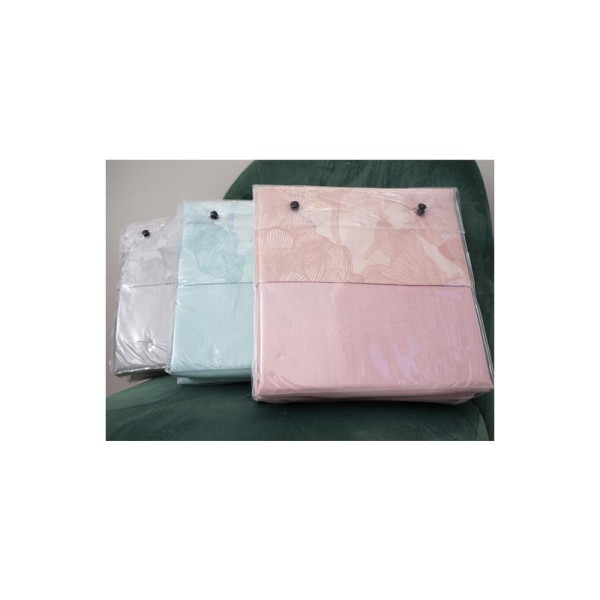 Σετ Σεντόνια Cotton Feelings 2032 Pink Υπέρδιπλο (235x270)