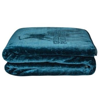 GREENWICH POLO CLUB ΚΟΥΒΕΡΤΑ VELOUR ΜΟΝΗ ESSENTIAL 3498 DARK AQUAMARINE