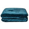 GREENWICH POLO CLUB ΚΟΥΒΕΡΤΑ VELOUR ΥΠΕΡΔΙΠΛΗ ESSENTIAL 3498 DARK AQUAMARINE