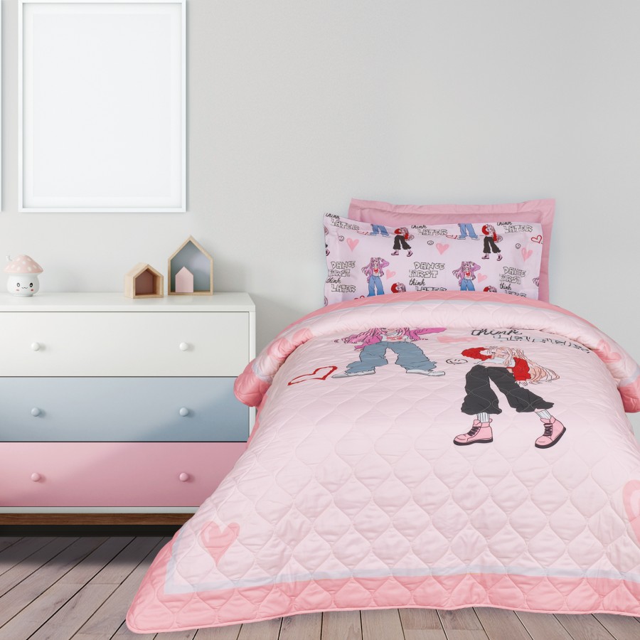 DAS KIDS ΚΟΥΒΕΡΛΙ ΜΟΝΟ 4940 GREY, PINK