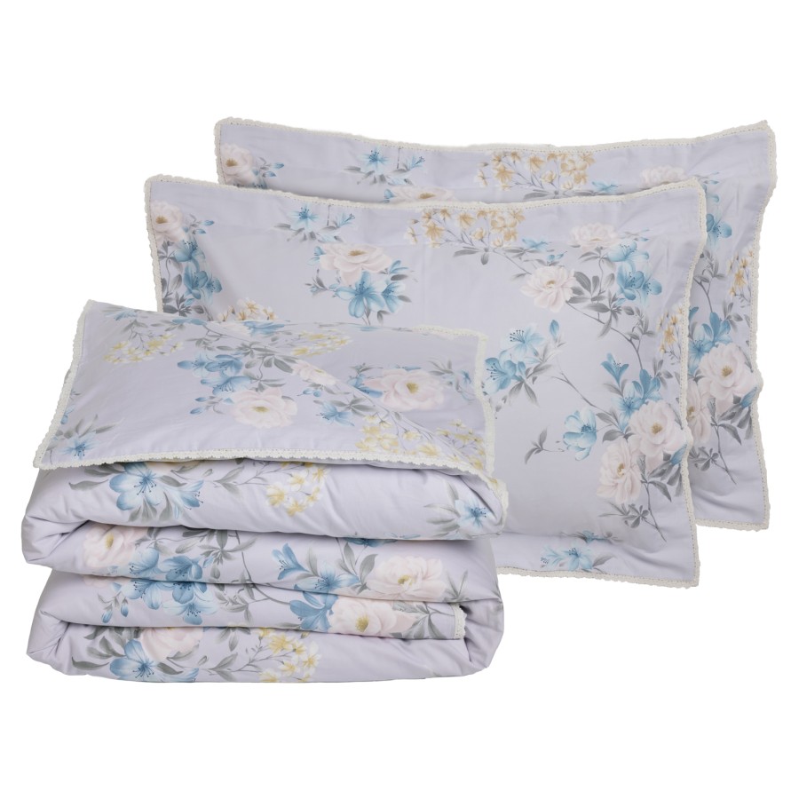DAS HOME ΠΑΠΛΩΜΑΤΟΘΗΚΗ ΣΕΤ ΥΠΕΡΔΙΠΛΗ PRESTIGE 1710 GREY, LILAC