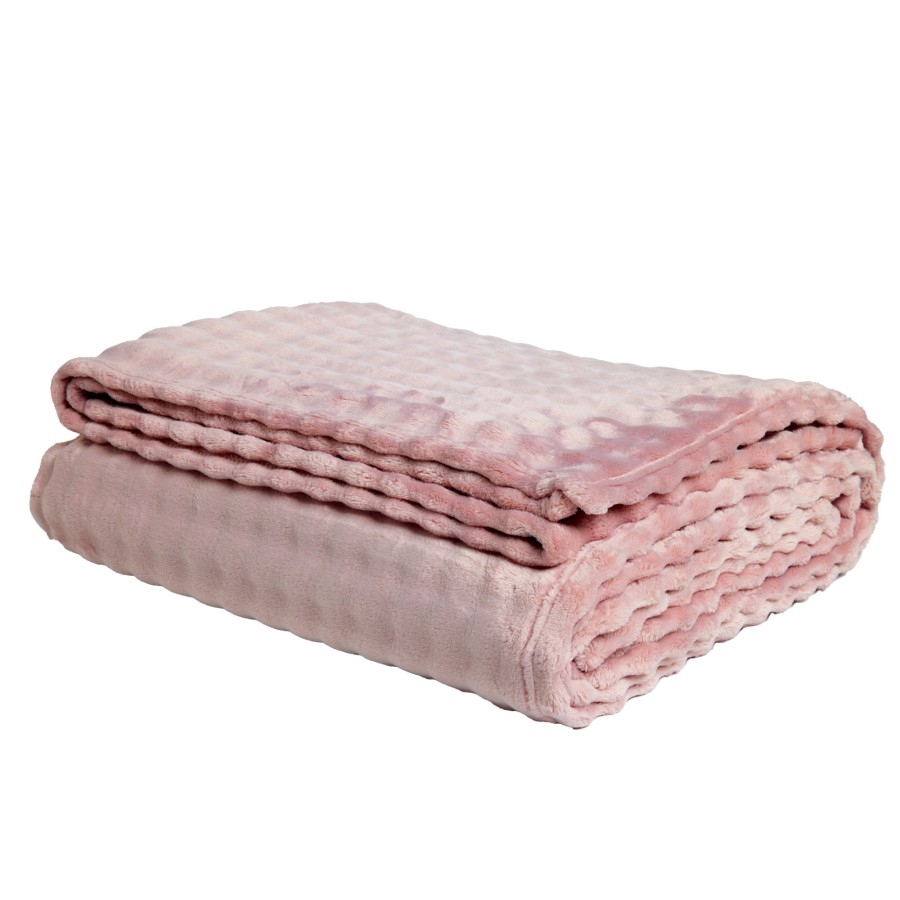 DAS HOME ΚΟΥΒΕΡΤΑ BUBBLE FLEECE 160Χ220 1372 DUSTY LILAC