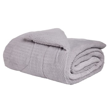 DAS HOME ΚΟΥΒΕΡΤΟΠΑΠΛΩΜΑ SHERPA ΥΠΕΡΔΙΠΛΟ 1368 GREY