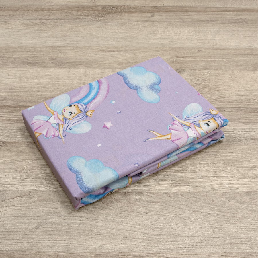 LINO BEBE ΣΕΤ ΣΕΝΤΟΝΙΑ ENHANCED RAINBOW LILAC 120X180