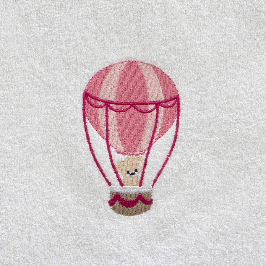 LINO Σετ Πετσέτες Παιδικές 2 τμχ (50x90, 70x140) Paloncino Λευκό/Ροζ