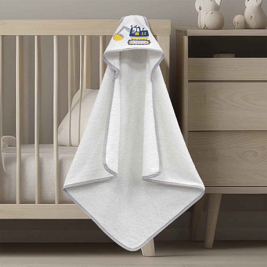 LINO Κάπα Βρεφική (75x75) Trattore Λευκό