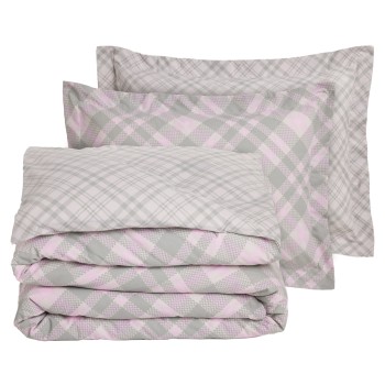 DAS HOME ΣΕΤ ΣΕΝΤΟΝΙΑ ΜΟΝΑ ΜΕ ΛΑΣΤΙΧΟ CASUAL 5436 MINT, PINK
