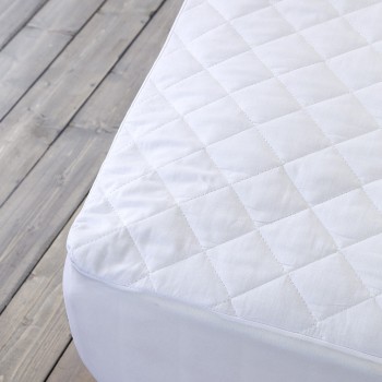 Nima Home Επίστρωμα 180x200+30 Abbraccio - Καπιτονέ με Φούστα Ύφασμα Λευκό