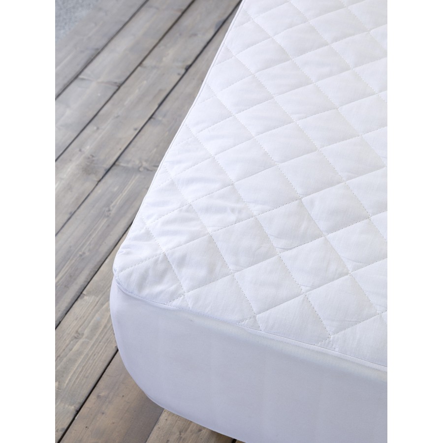 Nima Home Επίστρωμα 180x200+30 Abbraccio - Καπιτονέ με Φούστα Ύφασμα Λευκό