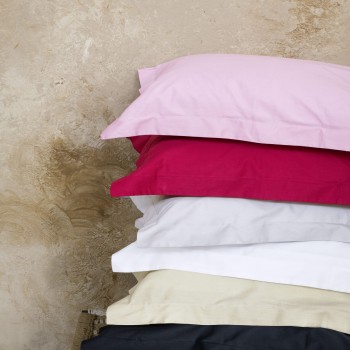 Nima Home Μαξιλαροθήκες Oxford Superior Satin - Black Mαύρο