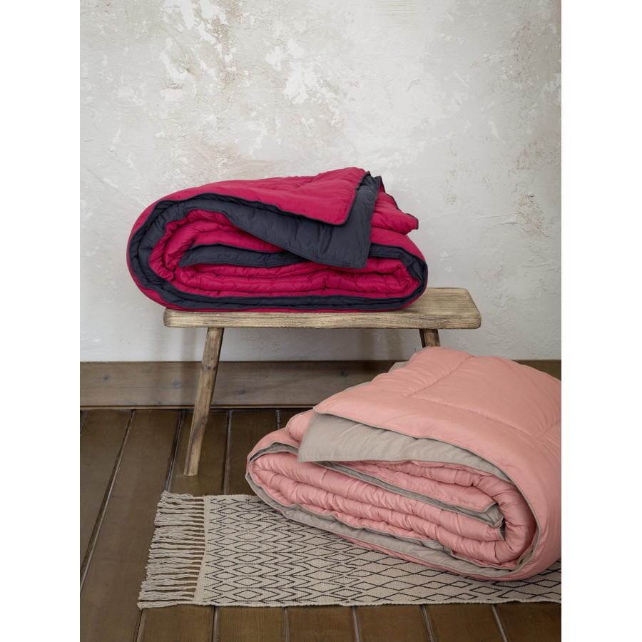 Nima Home Πάπλωμα Μονό 160x240 Abalone - Ruby Red / Black Κόκκινο, Μαύρο   160x240