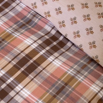 Nima Home Σετ Παπλωματοθήκη Μονή - Dakota Μπεζ, Καφέ   (1 x 160x240   50x70)