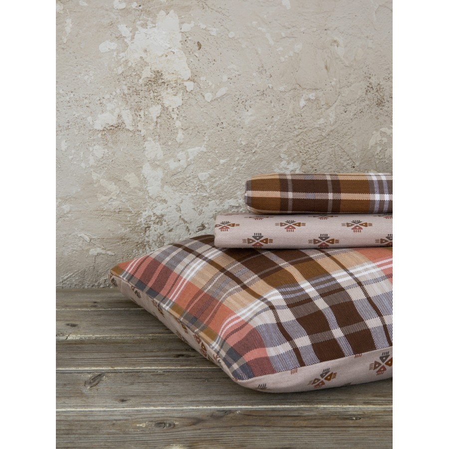 Nima Home Σετ Παπλωματοθήκη Μονή - Dakota Μπεζ, Καφέ   (1 x 160x240   50x70)