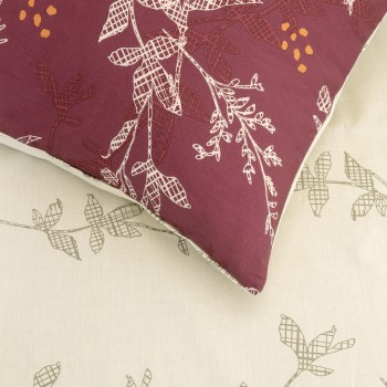 Kocoon Home Σετ Σεντόνια Μονά - Grunge Rose Bordeaux    (2 x 160x270   52x72)