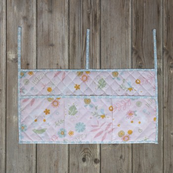 Nima Bebe Βρεφική θήκη οργάνωσης 60x30 - Happy Monkey Ροζ, Μέντα