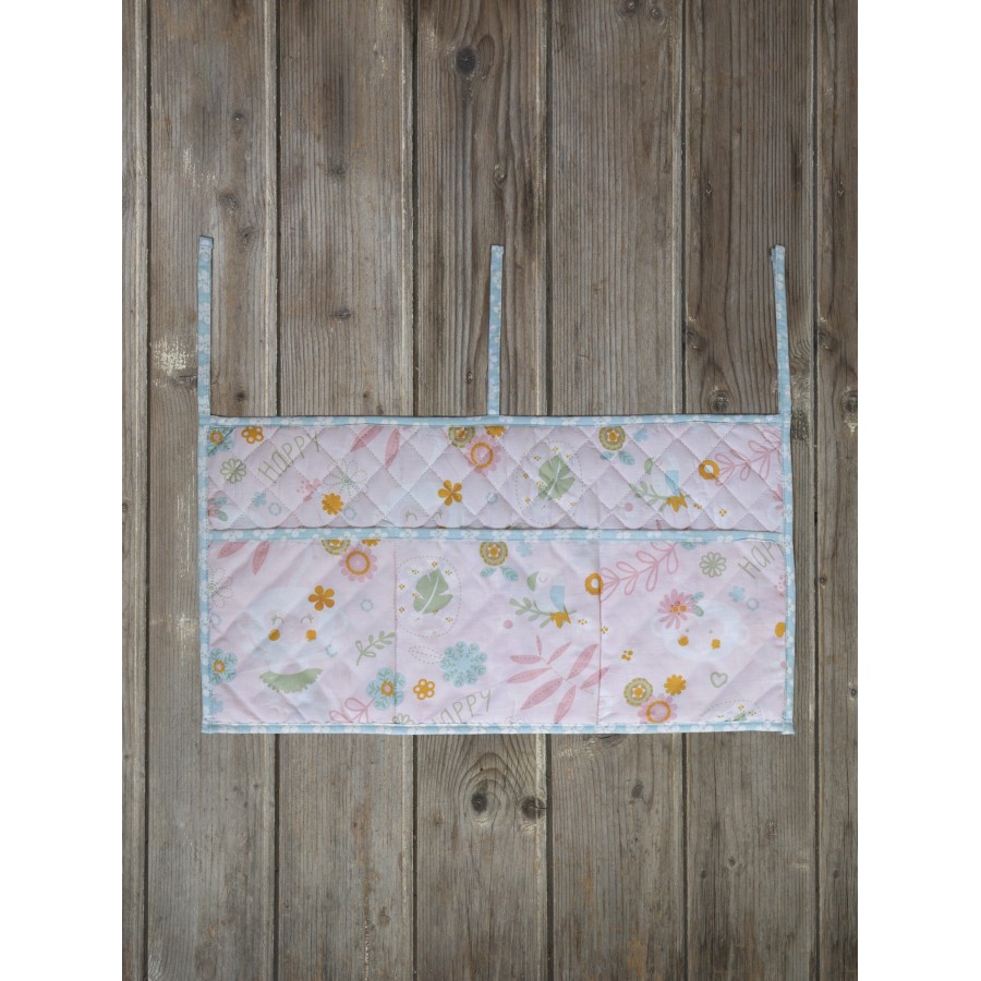 Nima Bebe Βρεφική θήκη οργάνωσης 60x30 - Happy Monkey Ροζ, Μέντα