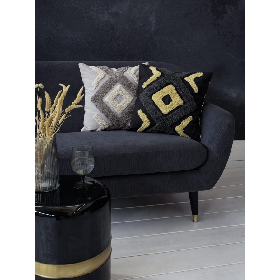 Nima Home Διακοσμητικό μαξιλάρι 45x45 - Aziza Dark Gray Γκρι
