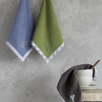 Nima Home Πετσέτα Κουζίνας 40x40 - Lavender Μπλε