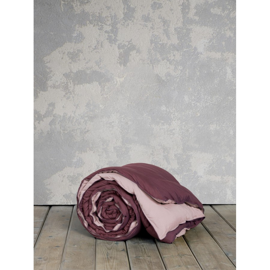 Nima Home Πάπλωμα Μονό 160x240 Abalone - Nude / Bordeaux Μπεζ, Μπορντώ   160x240