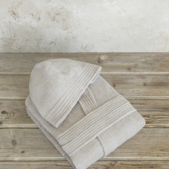 Nima Home Μπουρνούζι με κουκούλα Zen - Extra/Extra Large - Oat Beige Μπεζ