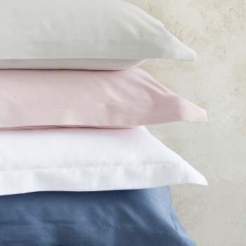 Nima Home Μαξιλαροθήκες Oxford Superior Satin - Shadow Blue Μπλε