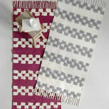 Nima Home Χαλάκι 60x130 - Lark Gray Εκρού, Γκρι