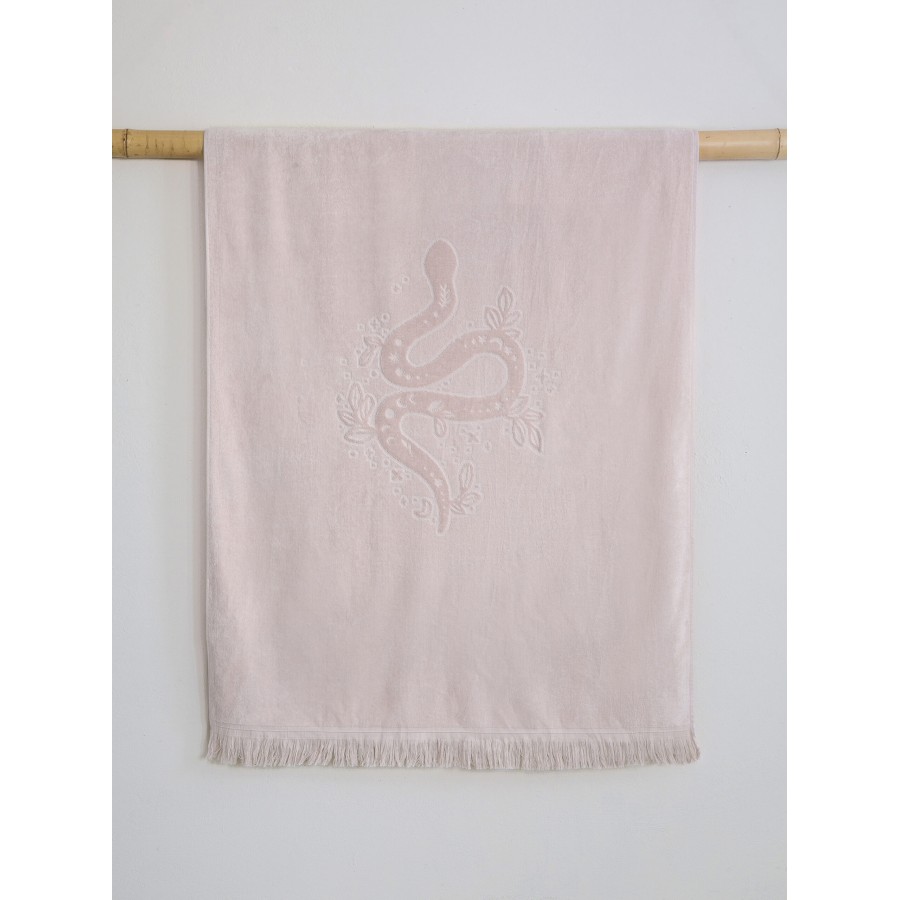 Nima Home Πετσέτα Θαλάσσης 90x160 - Maui Jacquard Ροζ