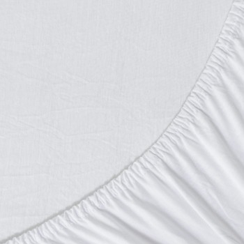 Nima Home Σεντόνι Υπέρδιπλο με Λάστιχο - Tender White Λευκό     160x200+40