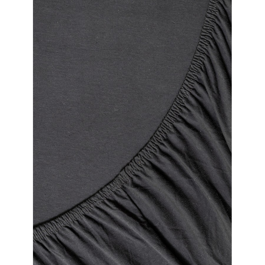 Nima Home Σεντόνι Μονό με Λάστιχο - Tender Black Μαύρο     100x200+40