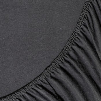 Nima Home Σεντόνι Υπέρδιπλο με Λάστιχο - Tender Black Μαύρο     160x200+40