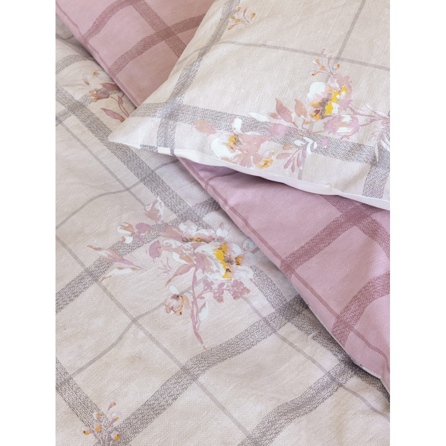 Nima Home Σετ Παπλωματοθήκη Γίγας - Reimon Ροζ   (1 x 240x260 + 2  52x72)