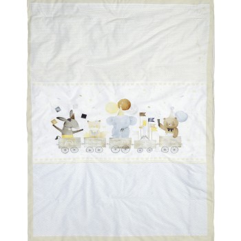 Nima Bebe Κουβερλί Κούνιας - Magic Party Μπεζ   100x140