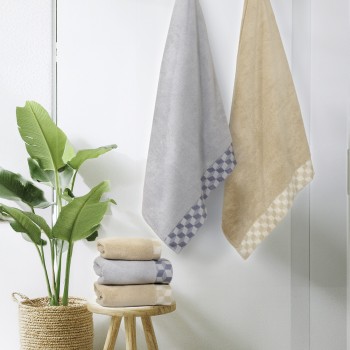 Nima Home Πετσέτα 90x145 Luxe - Mustard Beige Μουσταρδί