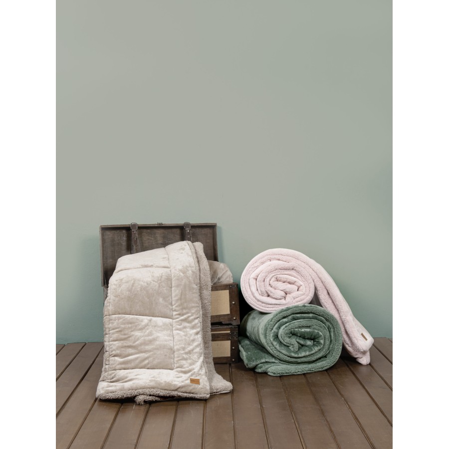 Nima Home Κουβέρτα/Πάπλωμα Υπέρδιπλο 220x240 - Cira Dark Green Πράσινο  o 220x240