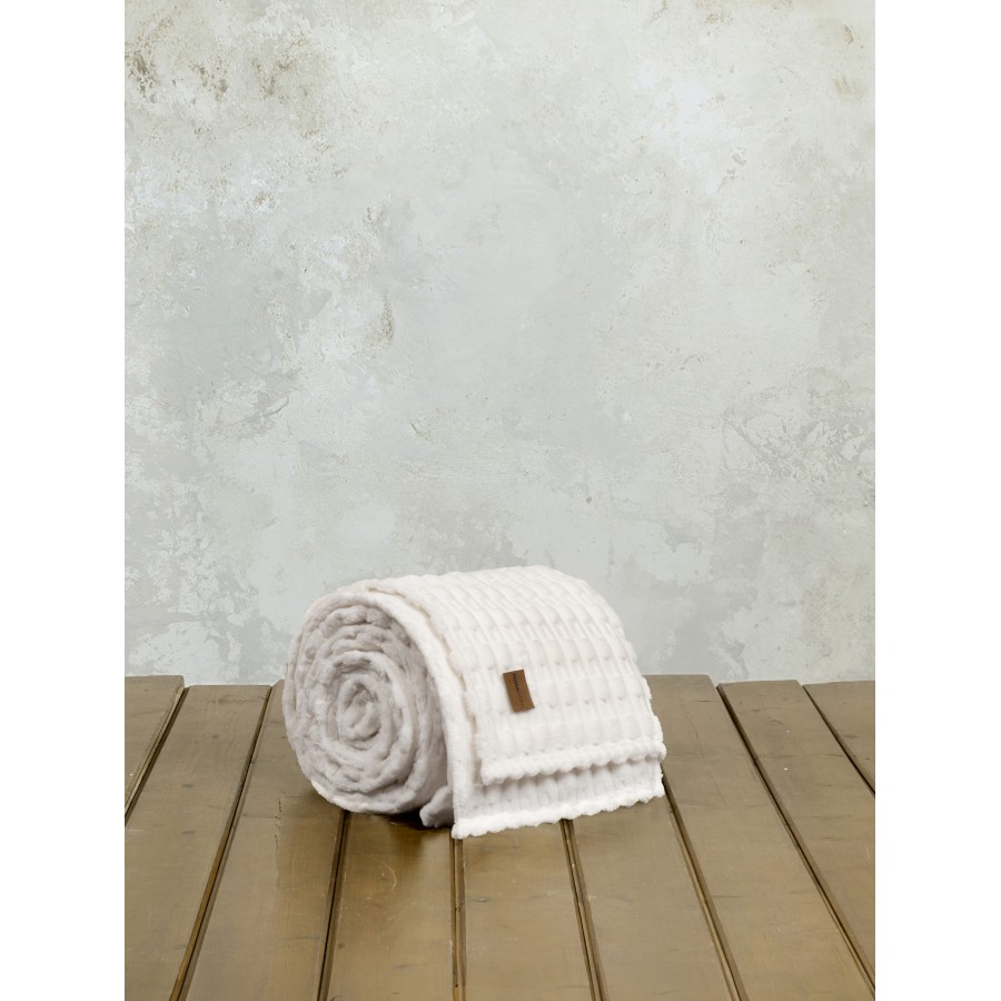 Nima Home Κουβέρτα Υπέρδιπλη 220x240 - Savara Ivory Εκρού