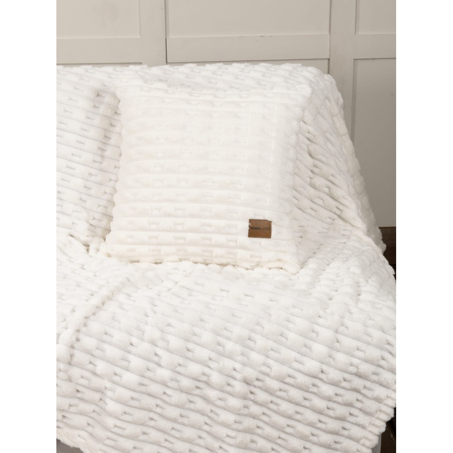Nima Home Κουβέρτα καναπέ 130x170 - Savara Ivory Εκρού