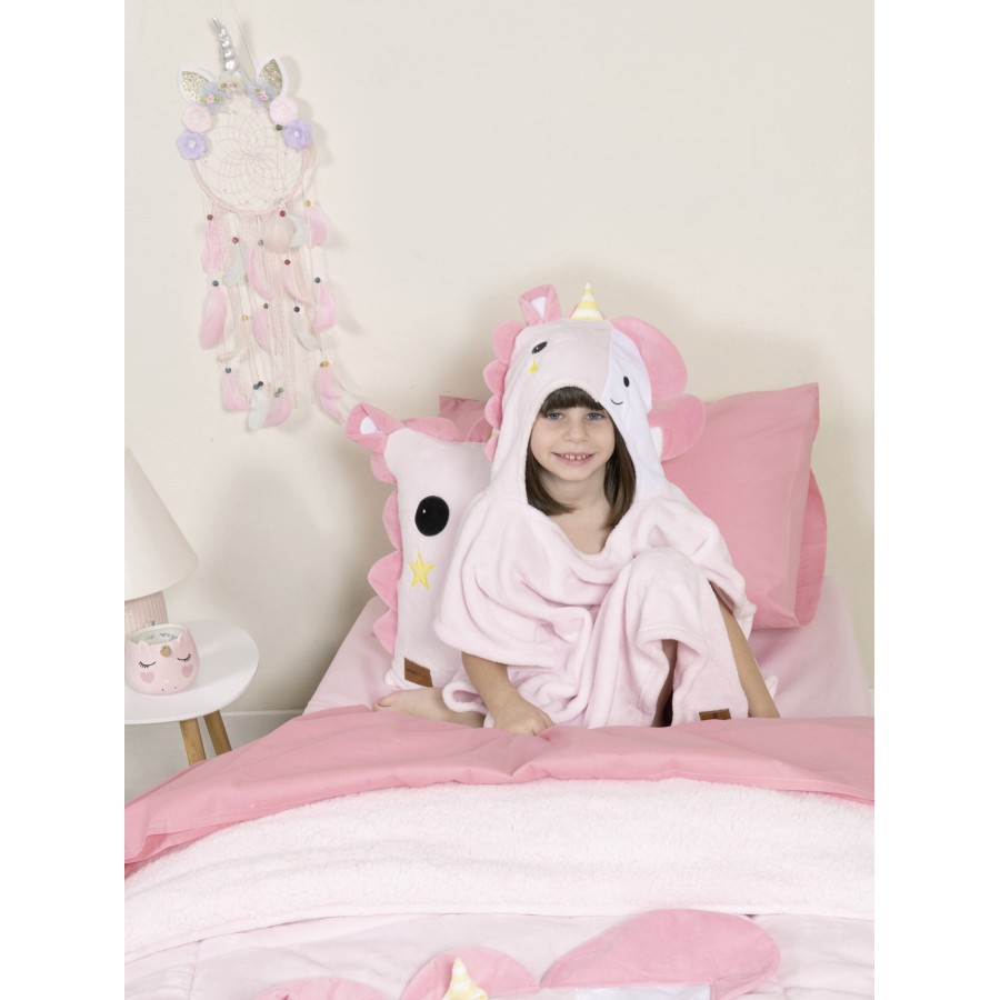 Nima Kids Πόντσο 60x60 (No 3/5) - Unicora Ροζ
